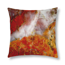 Load image into Gallery viewer, Waterproof Outdoor Pillow | Abstract Macro Rock Art "Red River" | Artist Jess Alice | Exterior Polyester Accent Cushion - Jess Alice