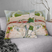 Load image into Gallery viewer, Waterproof Outdoor Pillow | Abstract Macro Rock Art "Landscape" | Artist Jess Alice | Exterior Polyester Accent Cushion - Jess Alice