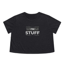 Load image into Gallery viewer, Cropped Tee "I'm Stuff" | Couples Shirt Sold Separately "I'm Busy Doing Stuff" | Adult Humor Mid-Rise Top | Short Sleeve Crop T-Shirt - Jess Alice