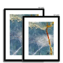 Load image into Gallery viewer, "Ocean Sky" Abstract macro Rock Photography | Framed & Mounted Print | Artist Jess Alice - Jess Alice