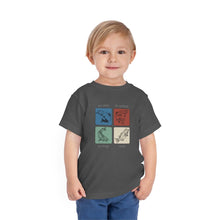 Load image into Gallery viewer, Toddler Clothing | Fishing T-shirt | Steelhead, Salmon, Catfish, Bass Color Block Graphic Tee - Jess Alice