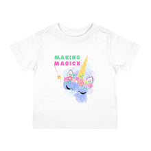 Load image into Gallery viewer, Infant Clothing | Short Sleeve T-shirt | "Making Magick" Unicorn | Cotton Tee - Jess Alice