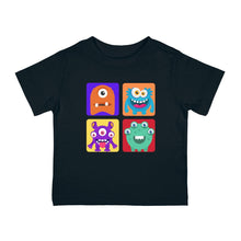 Load image into Gallery viewer, Infant Clothing | Educational Interactive Tee | 1 2 3 4 Color Block Cute Monsters T-shirt - Jess Alice