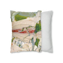 Load image into Gallery viewer, Suede Square Pillowcase | Abstract Macro Rock Art "Landscape" | Artist Jess Alice | Throw Pillow Cushion - Cover Only - Jess Alice