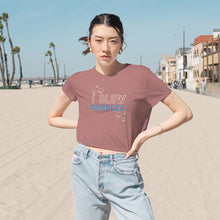 Load image into Gallery viewer, Cropped Tee "I Blow Bubbles" | Couples Shirt Sold Separately "Bubbles" | Short Sleeve Adult Humor | Mid-Rise Crop T-Shirt - Jess Alice