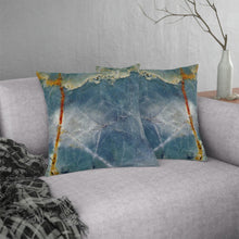 Load image into Gallery viewer, Throw Pillow | Abstract Macro Rock Art "Ocean Sky" | Artist Jess Alice | Couch Cushion - Jess Alice
