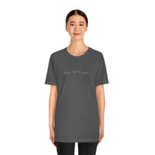 Load image into Gallery viewer, My heart belongs in the mountains T-shirt | Unisex Jersey Short Sleeve Tee | Mountain Heartbeat Shirt