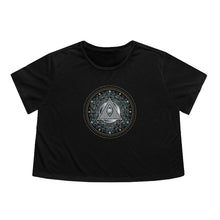 Load image into Gallery viewer, Third Eye Esoteric Sacred Geometry Flowy Cropped Tee - Jess Alice