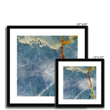 Load image into Gallery viewer, "Ocean Sky" Abstract macro Rock Photography | Framed & Mounted Print | Artist Jess Alice - Jess Alice