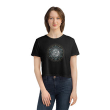 Load image into Gallery viewer, Third Eye Esoteric Sacred Geometry Flowy Cropped Tee - Jess Alice