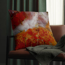 Load image into Gallery viewer, Waterproof Outdoor Pillow | Abstract Macro Rock Art "Red River" | Artist Jess Alice | Exterior Polyester Accent Cushion - Jess Alice