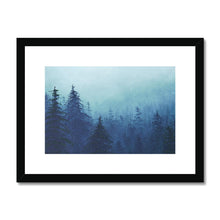 Load image into Gallery viewer, "Misty Forest" Framed & Mounted Fine Art Print | Artist Jess Alice | Fog Mist Forest Landscape Painting - Jess Alice