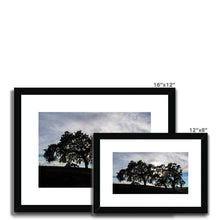 Load image into Gallery viewer, "Oak 101"Framed & Mounted Fine Art Print | Artist Jess Alice | Oak Silhouette Landscape - Jess Alice