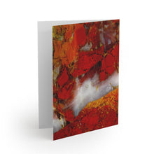 Load image into Gallery viewer, Greeting Cards | "Red River" Macro Rock Abstract | Blank Cards (8 pk) - Jess Alice