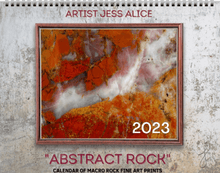 Load image into Gallery viewer, Abstract Rock Calendar by Artist Jess Alice - Jess Alice