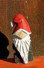 Load image into Gallery viewer, 12&quot; Santa Gnome Chainsaw Carving | One-Of-A-Kind Christmas Holiday Home Decor
