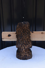 Load image into Gallery viewer, 13-Inch Chainsaw Carved Bear with Interchangeable &#39;Lake Life&#39; Sign
