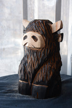 Load image into Gallery viewer, 12"x7" Highland Cow- Chainsaw Carved Wood Sculpture
