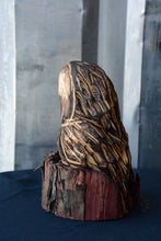 Load image into Gallery viewer, 8"x5" Chainsaw Carved Owl Sculpture on Base
