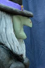 Load image into Gallery viewer, Witch Chainsaw Carved Wood Sculpture | 4.5ft One-Of-A-Kind, Painted, Enchanting Witch Art | Handcrafted Artist Jess Alice
