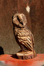 Load image into Gallery viewer, 13 Inch Barn Owl Chainsaw-Carving | Rustic Wood Home Decor
