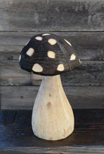 Load image into Gallery viewer, 14-Inch Chainsaw Carved Mushroom Sculpture
