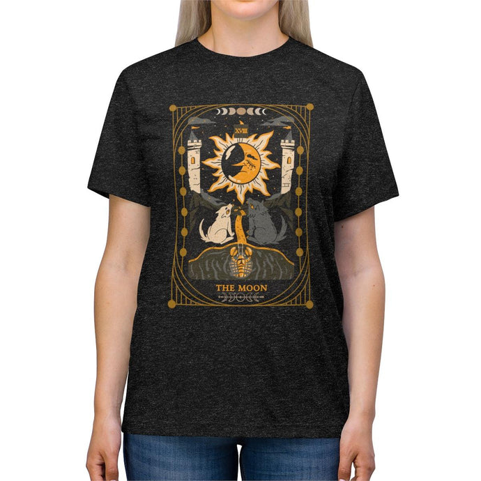 Tri Blend Unisex T-shirt | The Moon | Astrology Cancer | Tarot Card - Jess Alice