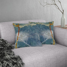 Load image into Gallery viewer, Throw Pillow | Abstract Macro Rock Art &quot;Ocean Sky&quot;  | Artist Jess Alice | Couch Cushion - Jess Alice
