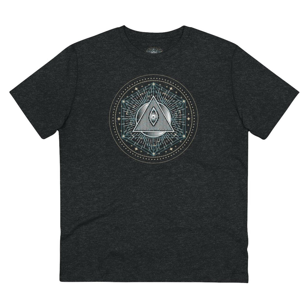 Organic Graphic T-Shirt | 100% Cotton | Third Eye - Esoteric - Sacred Geometry Design | Unisex Shirt - Jess Alice