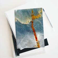 Load image into Gallery viewer, Hardcover Ruled-Line Journal | Artist Jess Alice | &quot;Ocean Sky&quot; Macro Rock Abstract Hardcover Notebook - Lined Paper Interior - Jess Alice
