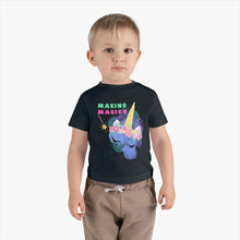 Load image into Gallery viewer, Infant Clothing | Short Sleeve T-shirt | &quot;Making Magick&quot; Unicorn | Cotton Tee - Jess Alice
