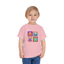 Load image into Gallery viewer, Toddler Clothing | Educational Interactive Tee | Cute 1 2 3 4 Monster Color Block T-shirt - Jess Alice
