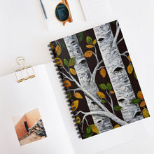 Load image into Gallery viewer, Journal, Notebook, Dairy, Aspen, Birch, Stationary, Paper, Writting, Poems, Lists, Work, Dream Diary, Organize, hand notebook, purse journal. great gift, nature inspired stationery designed by artist jess alice
