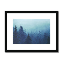 Load image into Gallery viewer, &quot;Misty Forest&quot; Framed &amp; Mounted Fine Art Print | Artist Jess Alice | Fog Mist Forest Landscape Painting - Jess Alice
